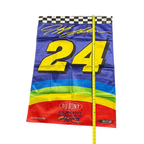 Vintage Jeff Gordon Dupont Hendrick Motorsports Racing 1996 Flag Banner-41x28 - Picture 10 of 10